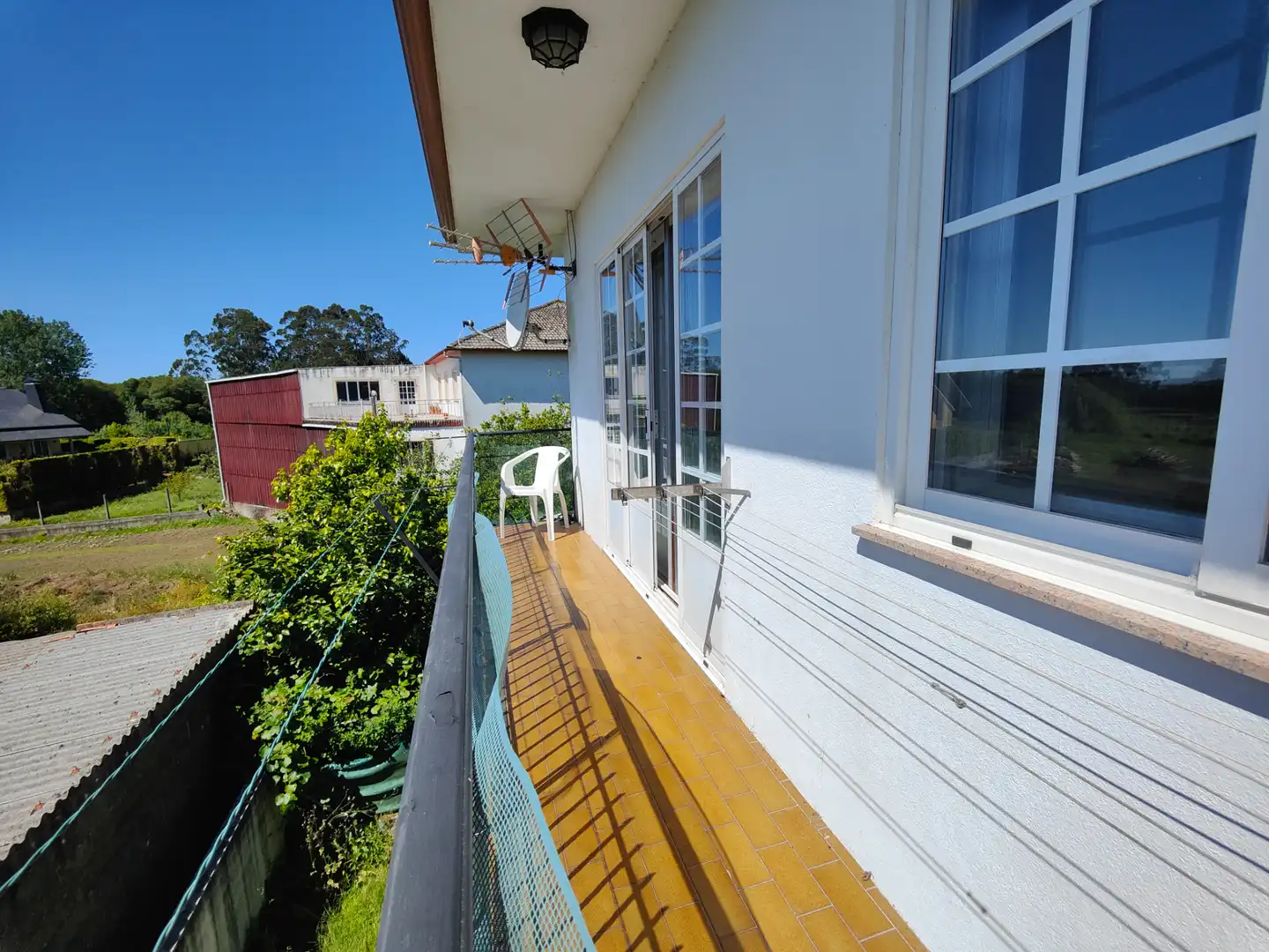 Terraza de Casa o chalet en venta en Rianxo con Calefacción, Jardín privado y Parquet