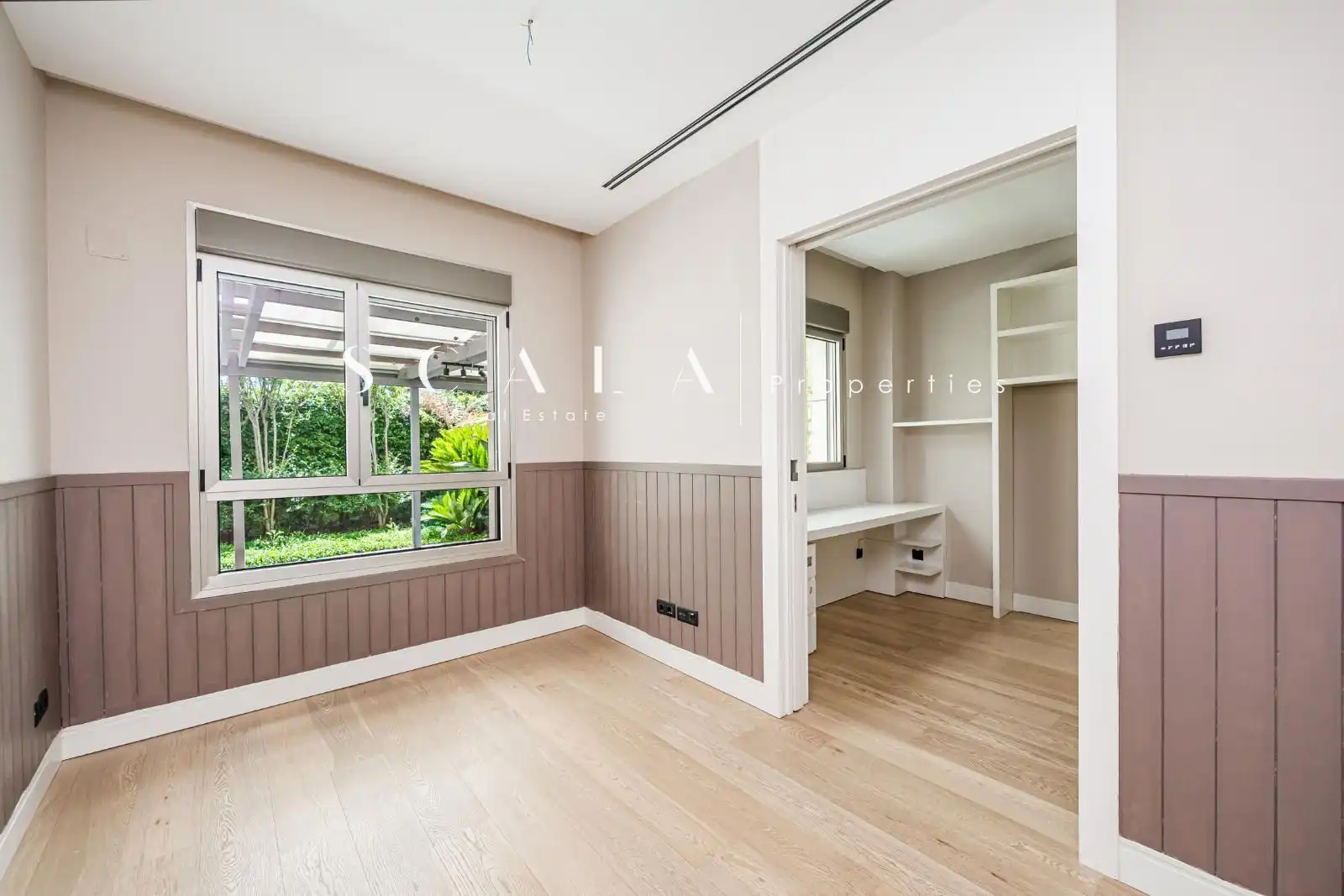 Schlafzimmer von Wohnung zur Miete in Madrid mit Klimaanlage, Heizung und Privatgarten