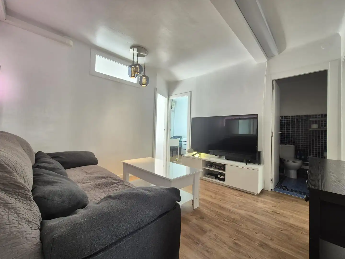 Sala d'estar de Pis en venda en Sabadell amb Aire condicionat i Parquet