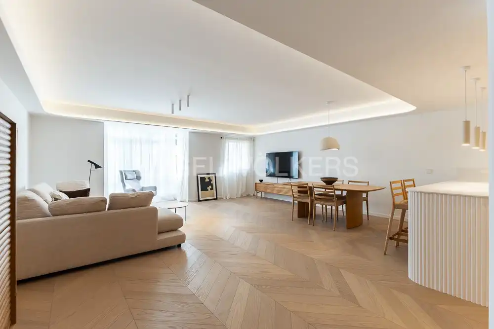 Sala de estar de Piso de alquiler en Valencia con Aire acondicionado, Calefacción y Parquet
