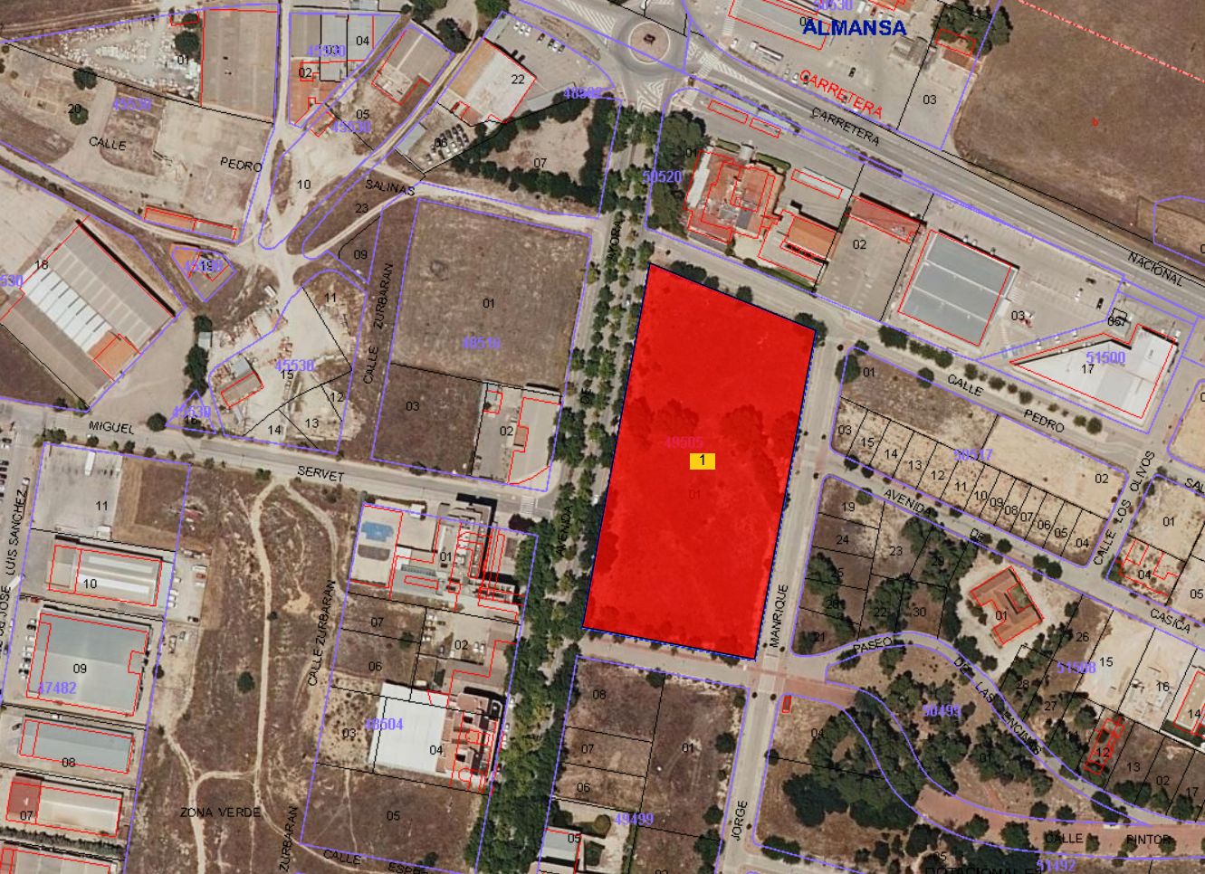 Terreny industrial en venda en Almansa