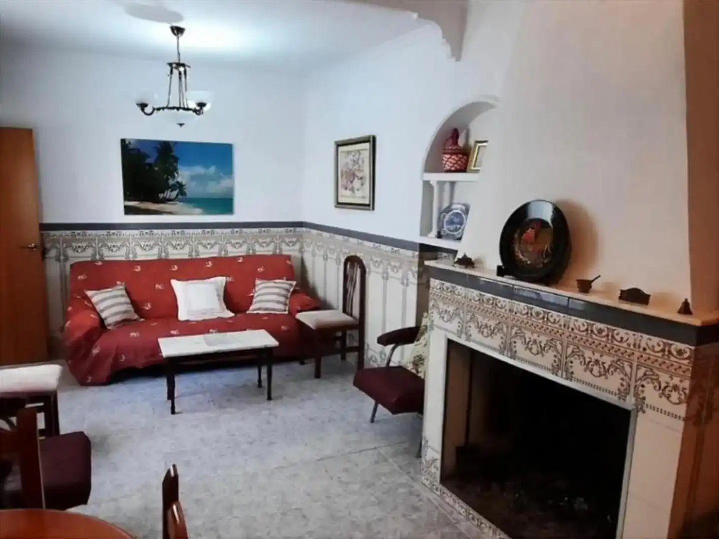Sala de estar de Piso en venta en Montealegre del Castillo, Albacete