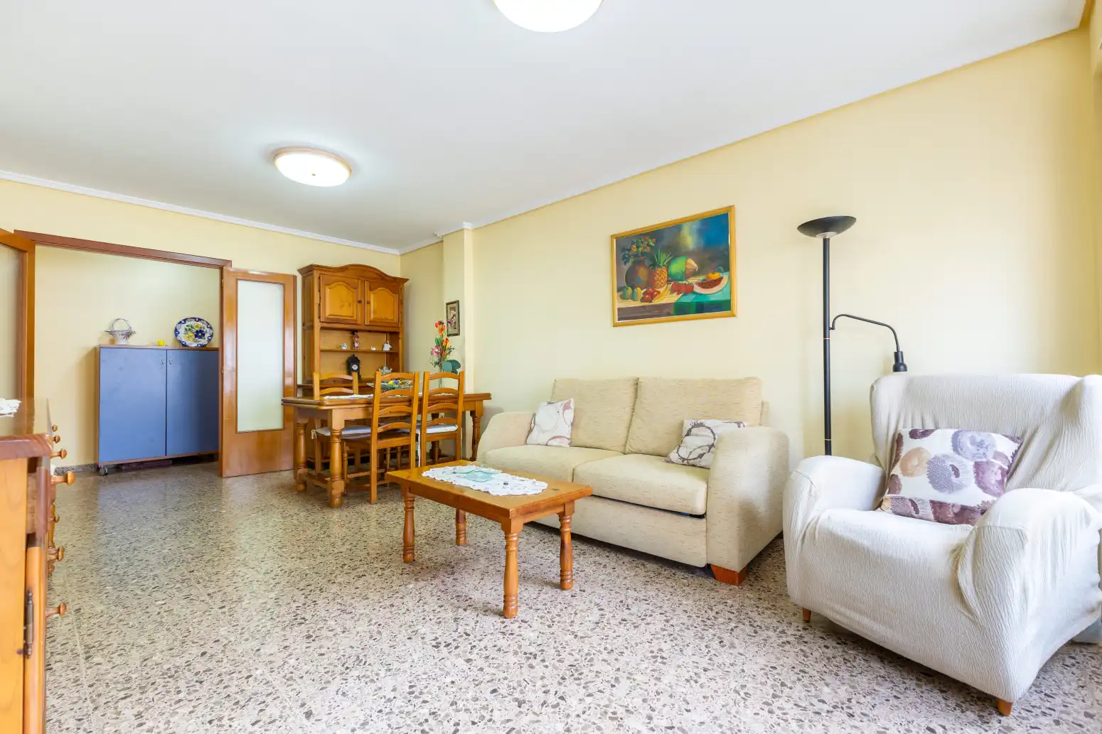 Sala de estar de Piso en venta en Sagunto / Sagunt con Aire acondicionado, Amueblado y Balcón