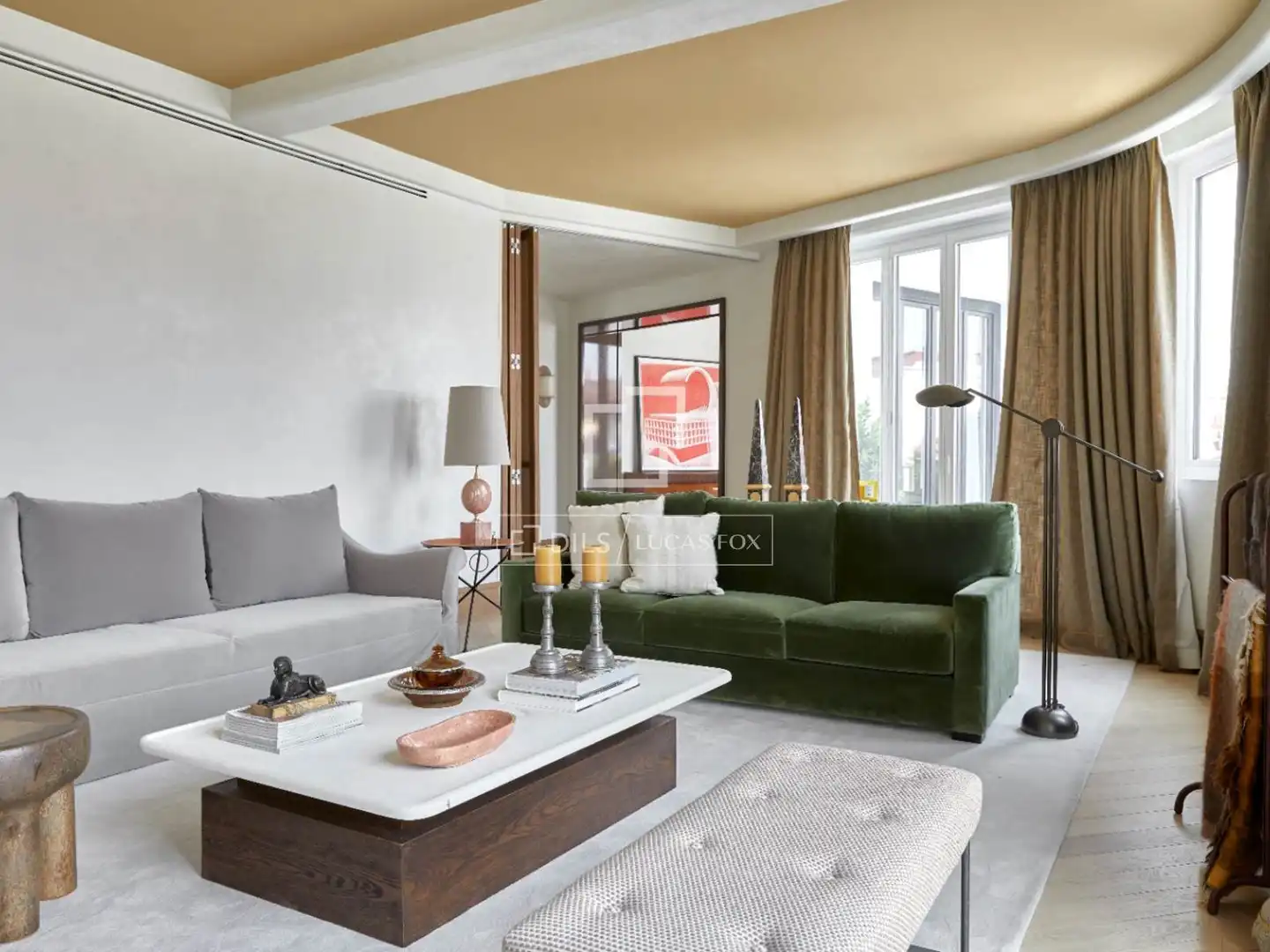 Sala d'estar de Àtic de lloguer en Madrid amb Aire condicionat, Calefacció i Terrassa