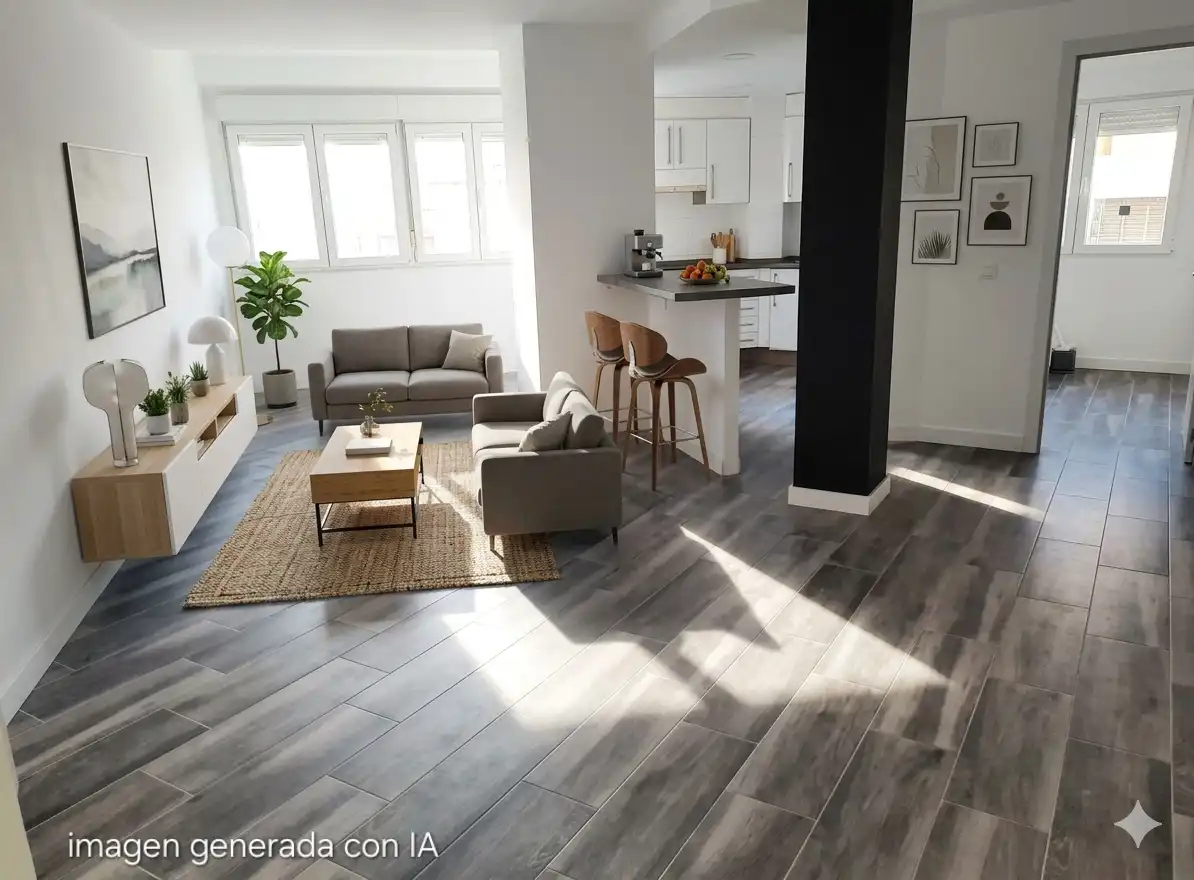 Wohnzimmer von Wohnung zum Verkauf in  Valencia Capital mit Privatgarten