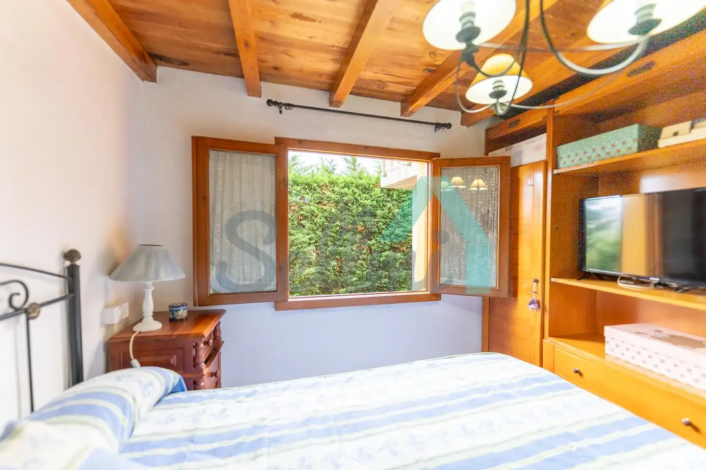 Bedroom of Houses for sale in Valdés - Luarca  with Private garden, Parquet flooring and Terrace