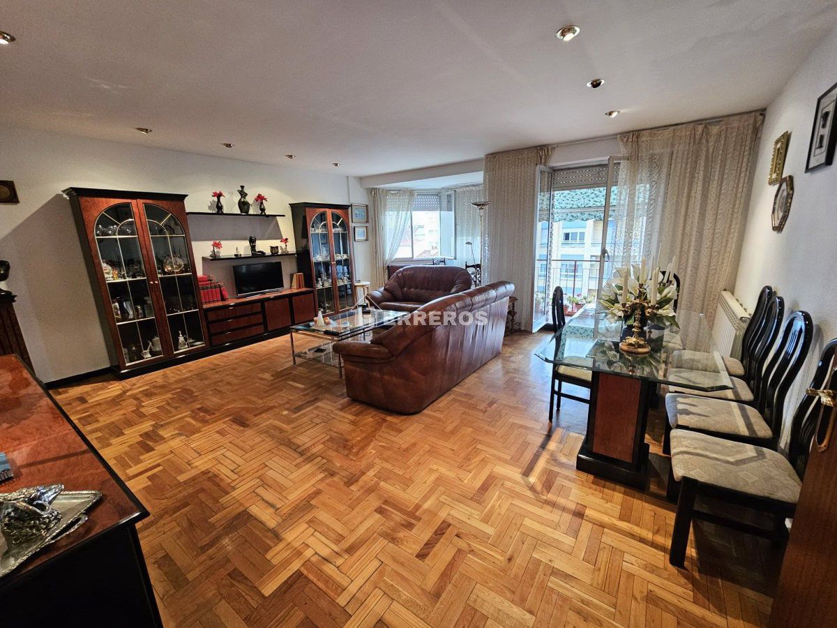 Living room of Flat for sale in  Logroño  with Heating, Parquet flooring and Terrace