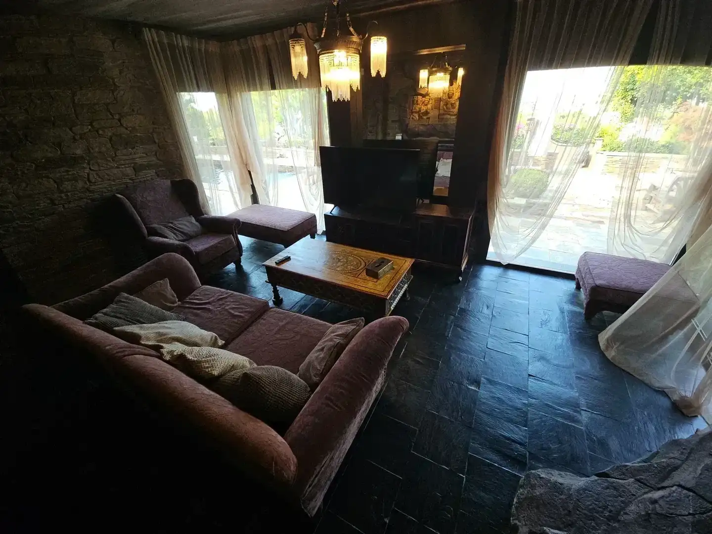 Sala de estar de Casa o chalet en venta en Lloret de Mar con Aire acondicionado, Jardín privado y Terraza