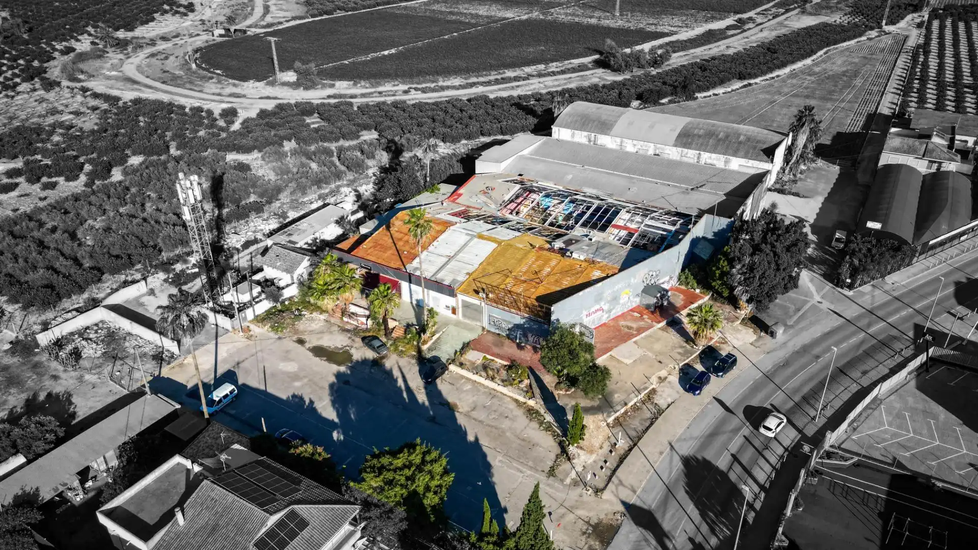 Außenansicht von Fabrikhallen zum Verkauf in Murcia