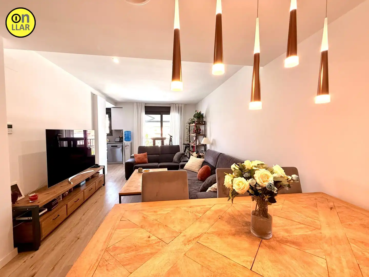 Sala de estar de Piso de alquiler en La Garriga con Parquet, Terraza y Trastero
