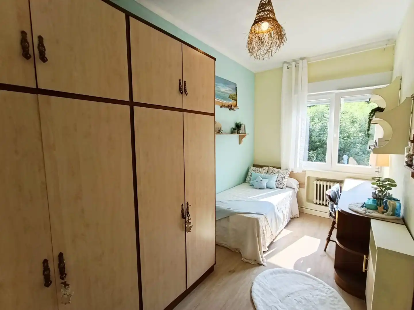 Bedroom of Flat for sale in Langreo  with Heating, Storage room and Furnished