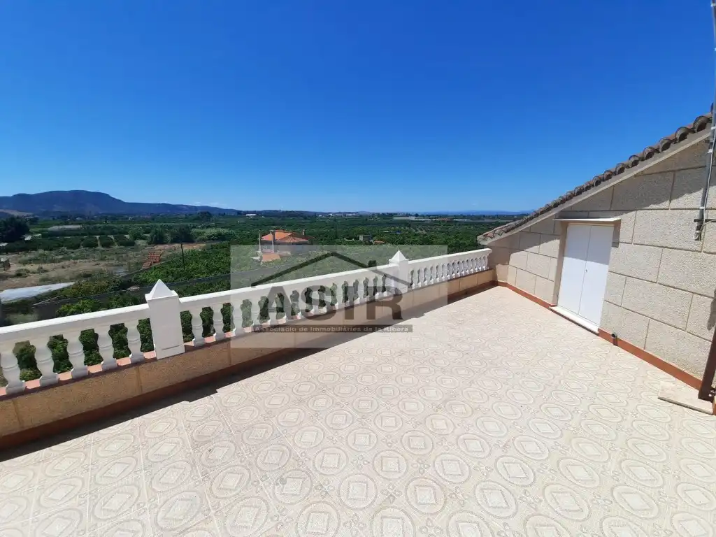 Terrassa de Casa o xalet en venda en Albalat de la Ribera amb Aire condicionat, Calefacció i Jardí privat