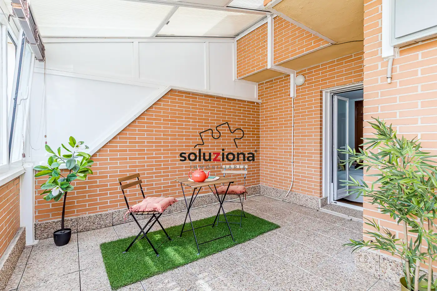 Balcony of Attic for sale in Getafe  with Air Conditioner, Heating and Parquet flooring