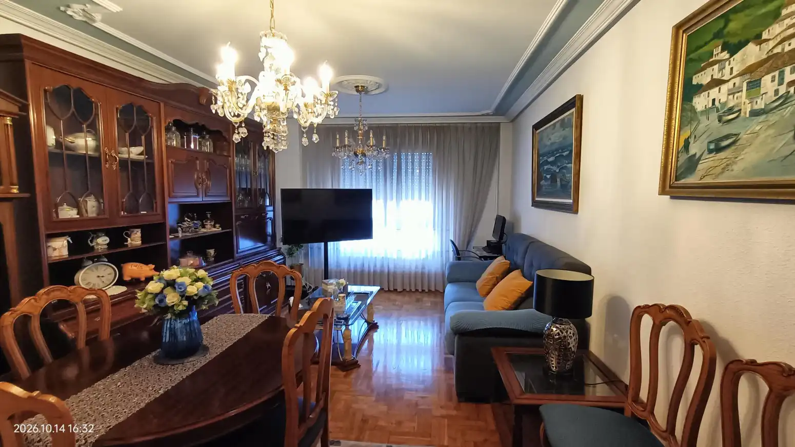 Sala de estar de Piso en venta en Avilés con Calefacción, Jardín privado y Terraza