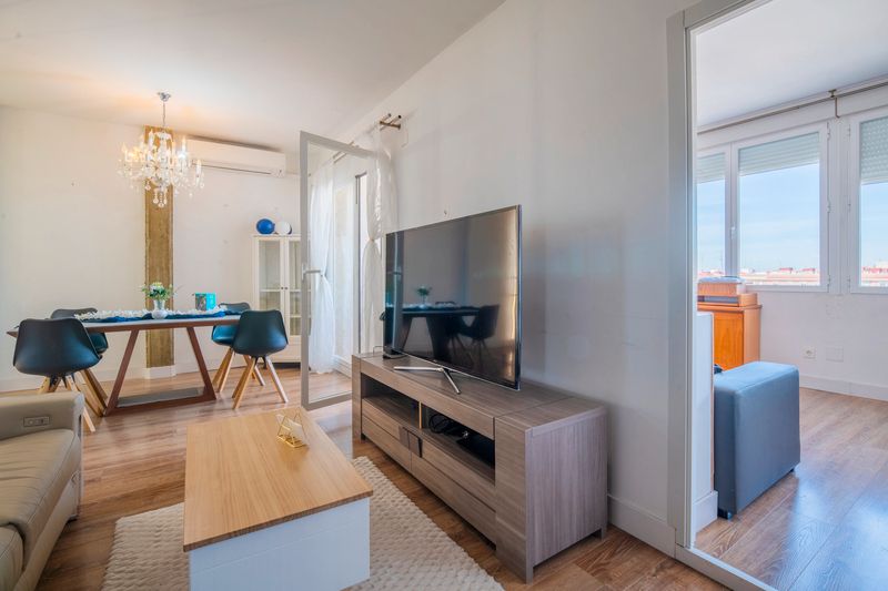 Sala de estar de Ático en venta en  Madrid Capital con Aire acondicionado, Calefacción y Terraza