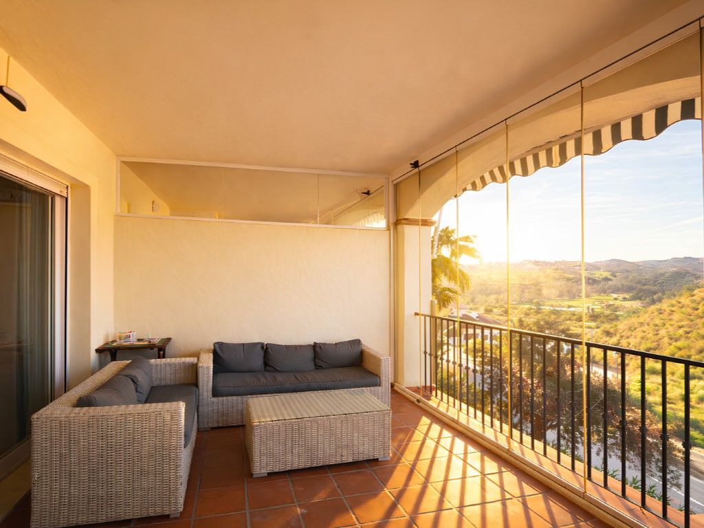 Terrasse von Wohnung zum Verkauf in Mijas mit Klimaanlage, Heizung und Privatgarten