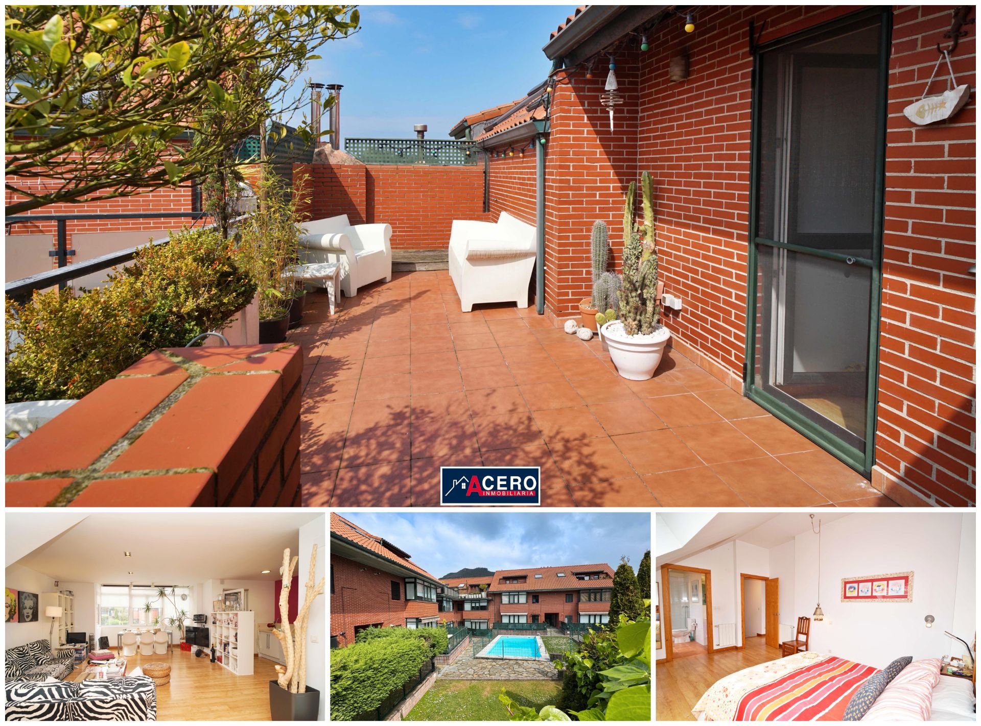 Vista exterior de Dúplex en venda en Piélagos amb Calefacció, Parquet i Terrassa