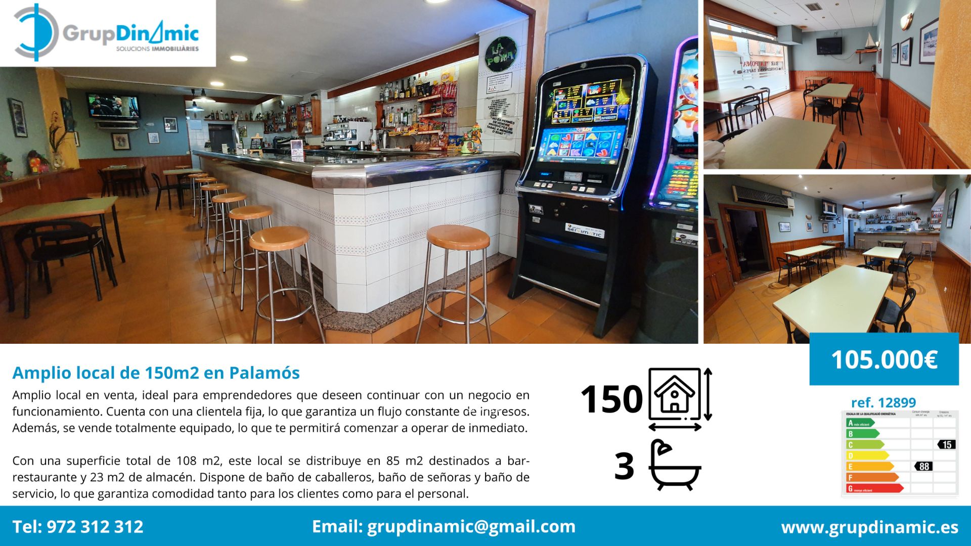 Premises for sale in Palamós  with Air Conditioner and Furnished