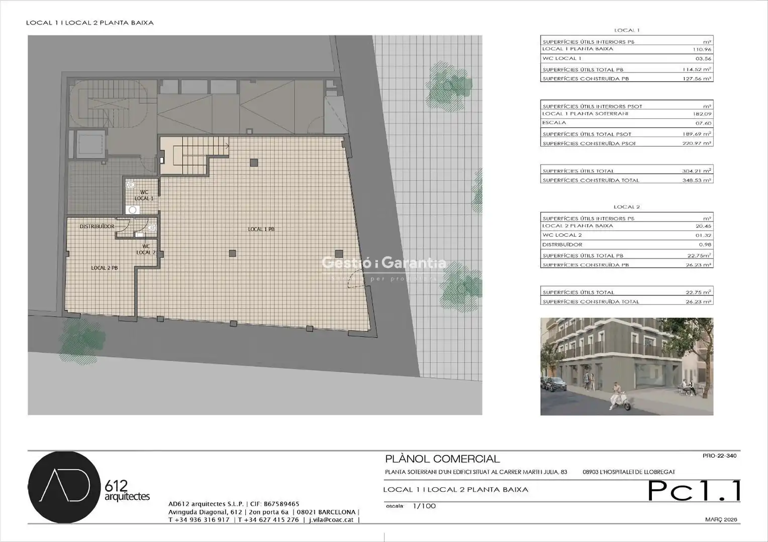 Vista exterior de Local en venta en L'Hospitalet de Llobregat