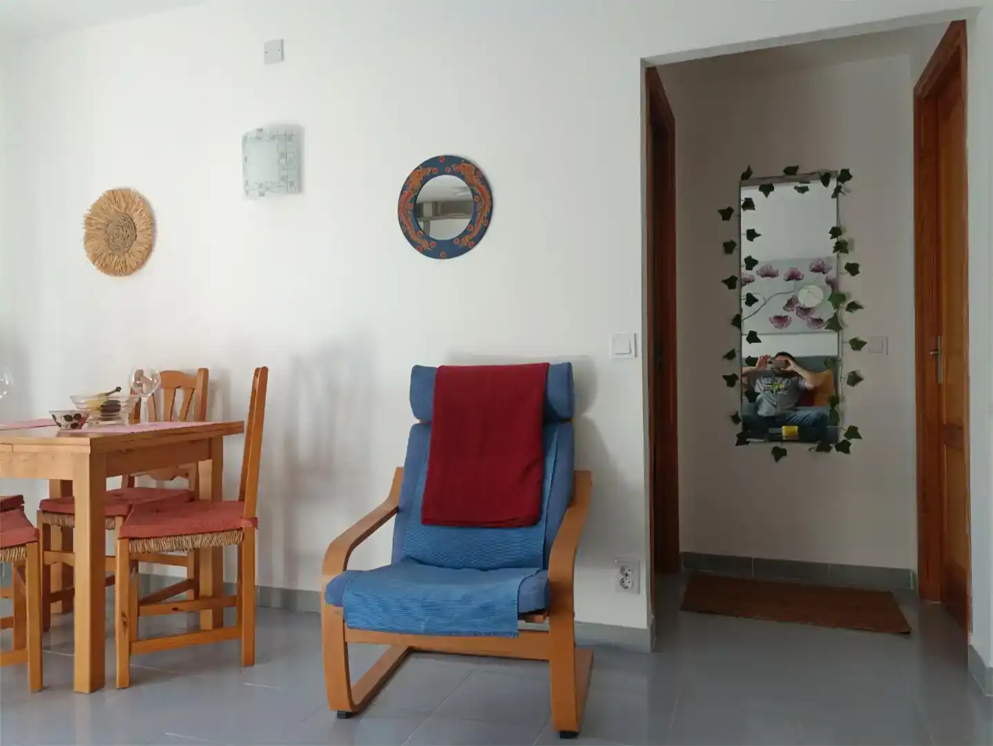 Living room of Flat for rent in Pollença  with Air Conditioner, Private garden and Furnished