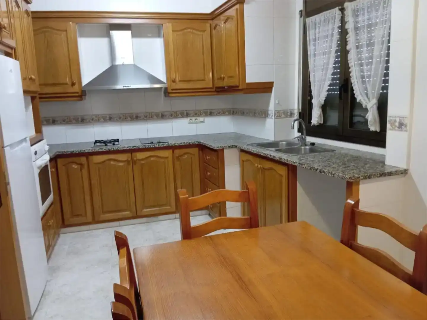 Kitchen of Study for share in Cistella  with Air Conditioner, Private garden and Furnished