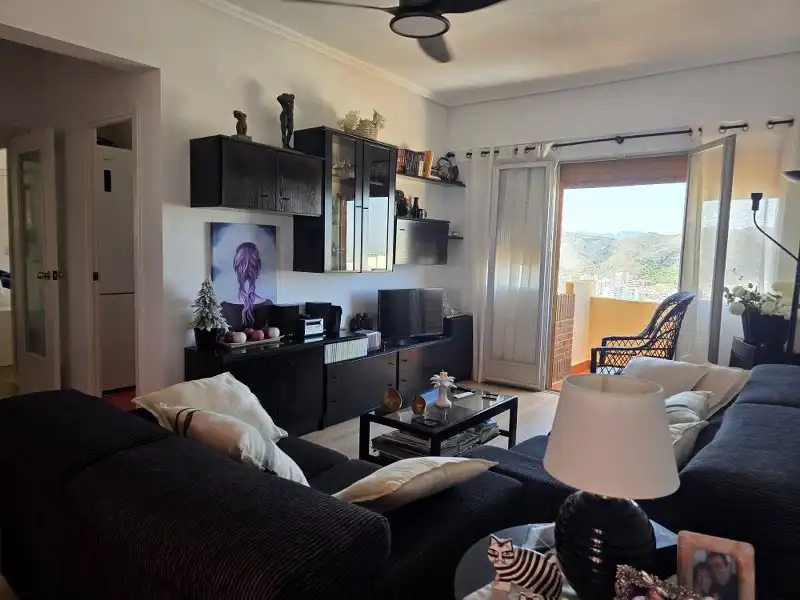 Wohnzimmer von Wohnungen zum Verkauf in Cullera mit Klimaanlage, Heizung und Parkett