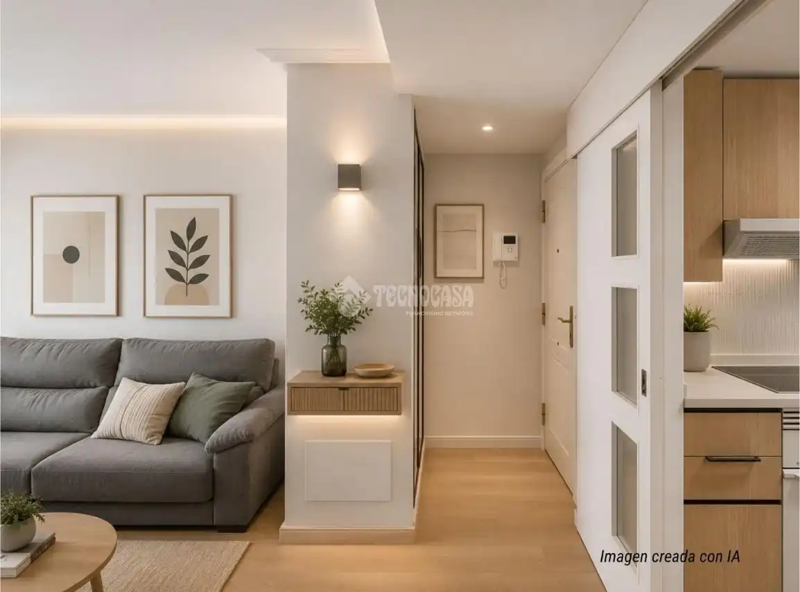Living room of Flat for sale in Madrid  with Air Conditioner, Heating and Storage room
