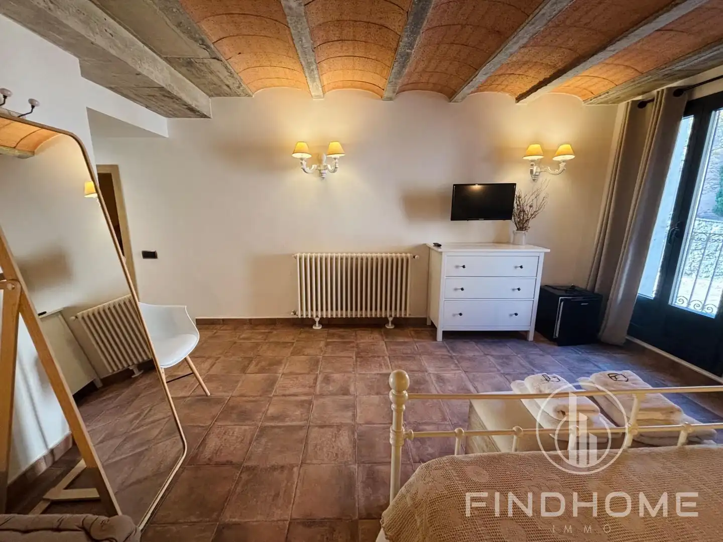 Living room of Country homes for sale in Les Preses  with Air Conditioner, Private garden and Terrace