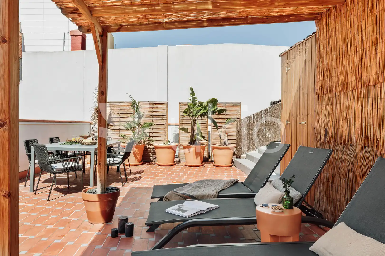 Terrassa de Apartament de lloguer en Barcelona amb Aire condicionat, Calefacció i Moblat