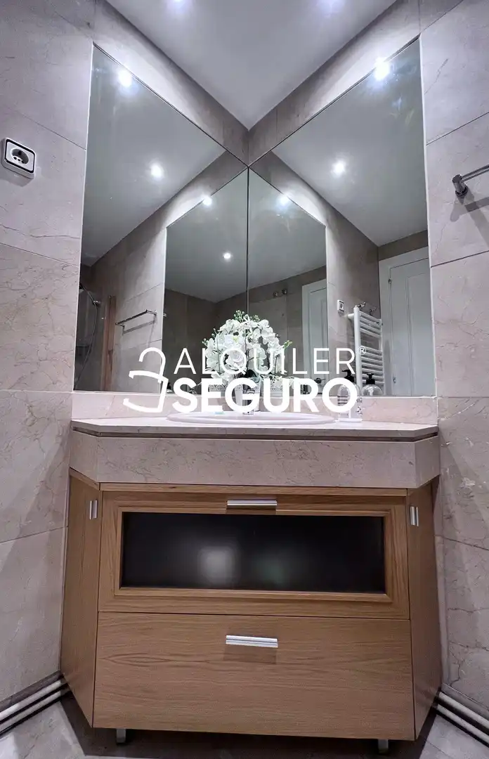 Baño de Piso de alquiler en Madrid con Aire acondicionado, Calefacción y Terraza