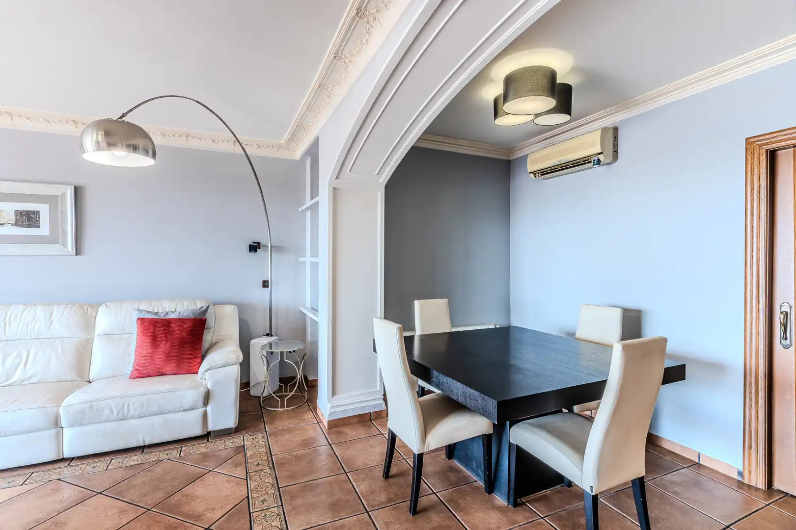 Dining room of Flat for sale in Burriana / Borriana  with Air Conditioner, Heating and Terrace