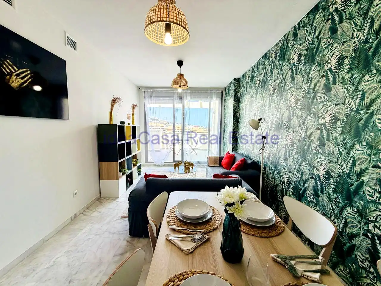 Sala d'estar de Pis en venda en Fuengirola amb Aire condicionat, Terrassa i Piscina comunitària
