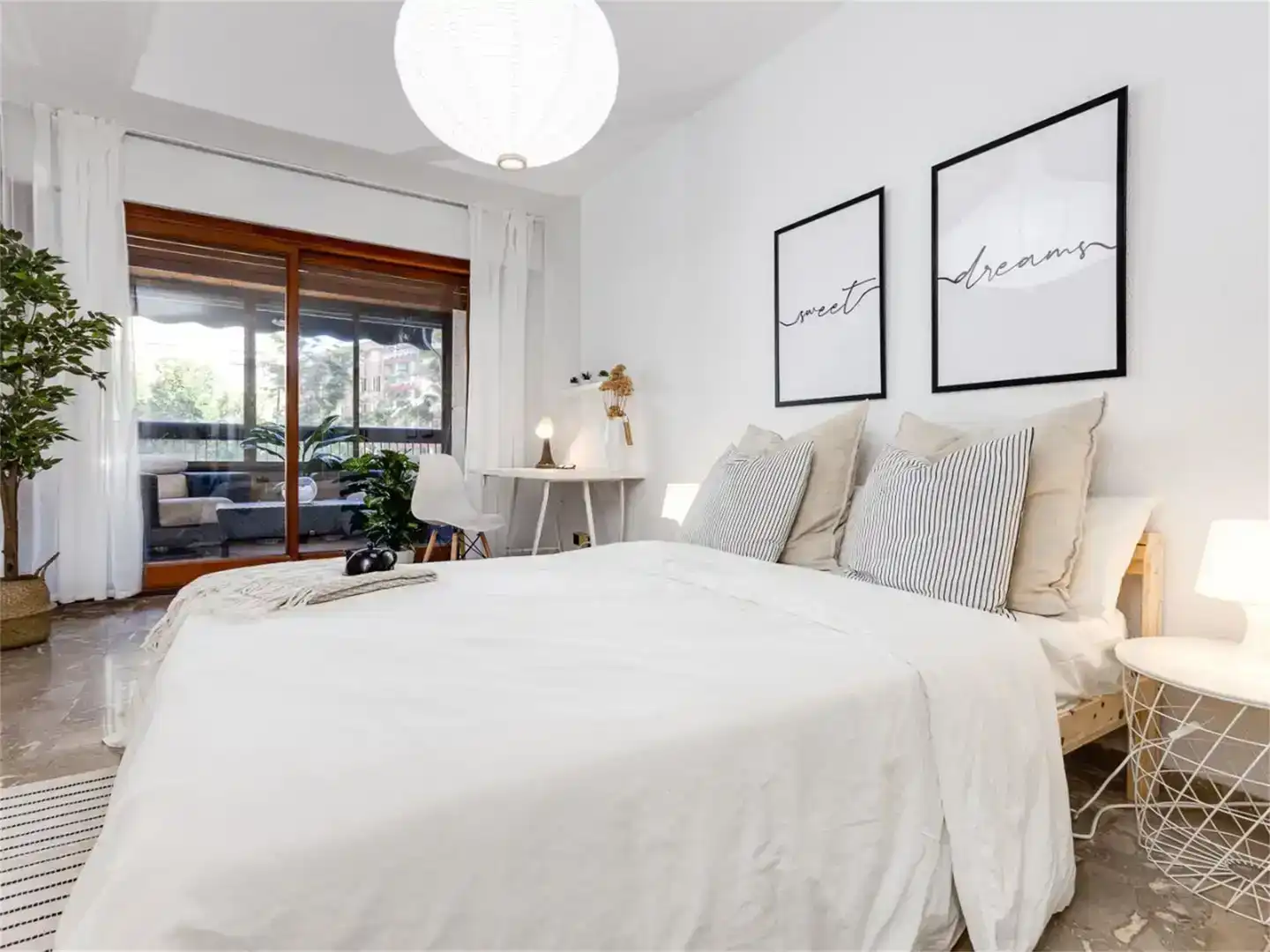 Schlafzimmer von Wohnung zur Miete in Alicante / Alacant mit Klimaanlage und Balkon