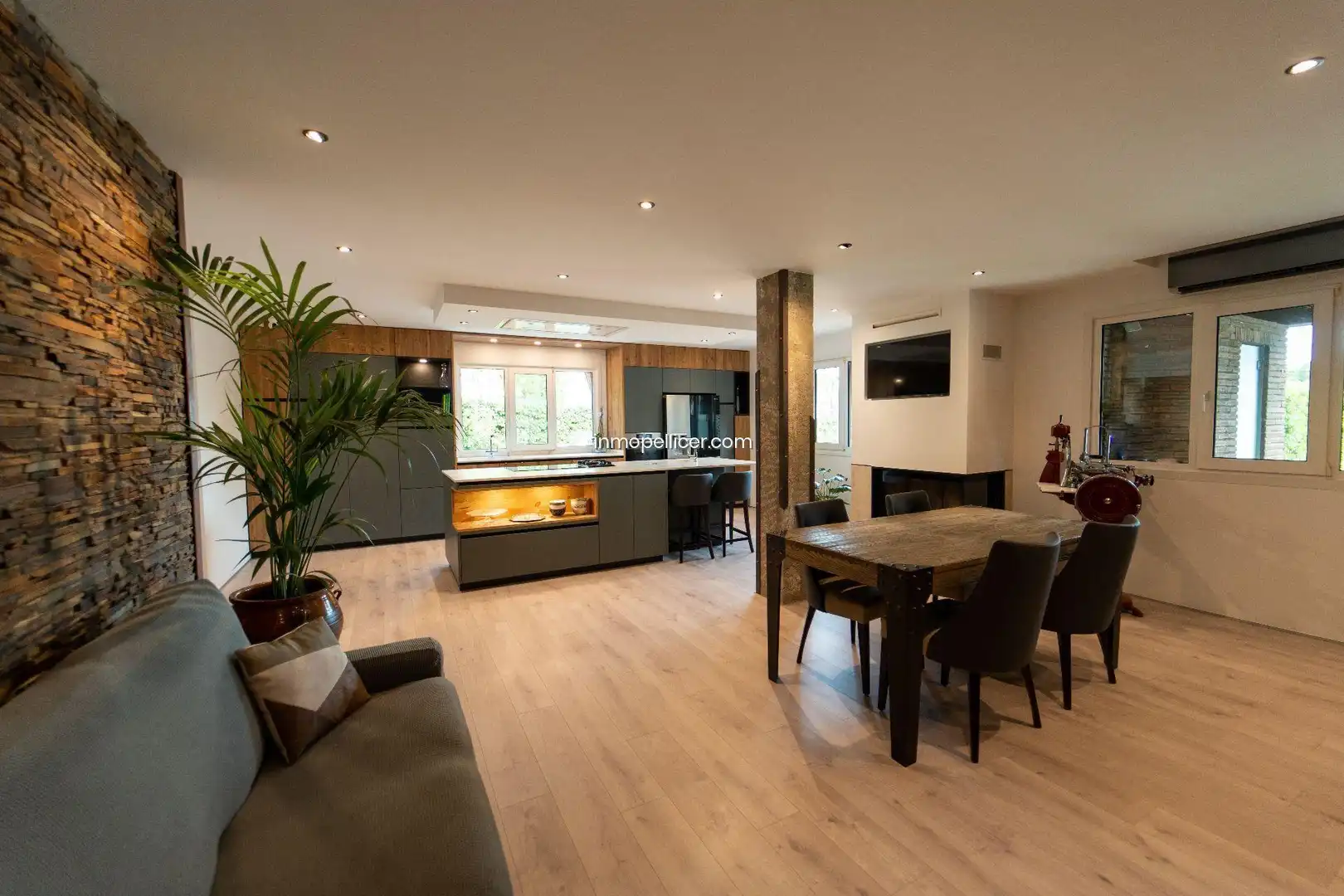 Wohnzimmer von Haus oder Chalet zum Verkauf in L'Alfàs del Pi mit Klimaanlage, Heizung und Privatgarten