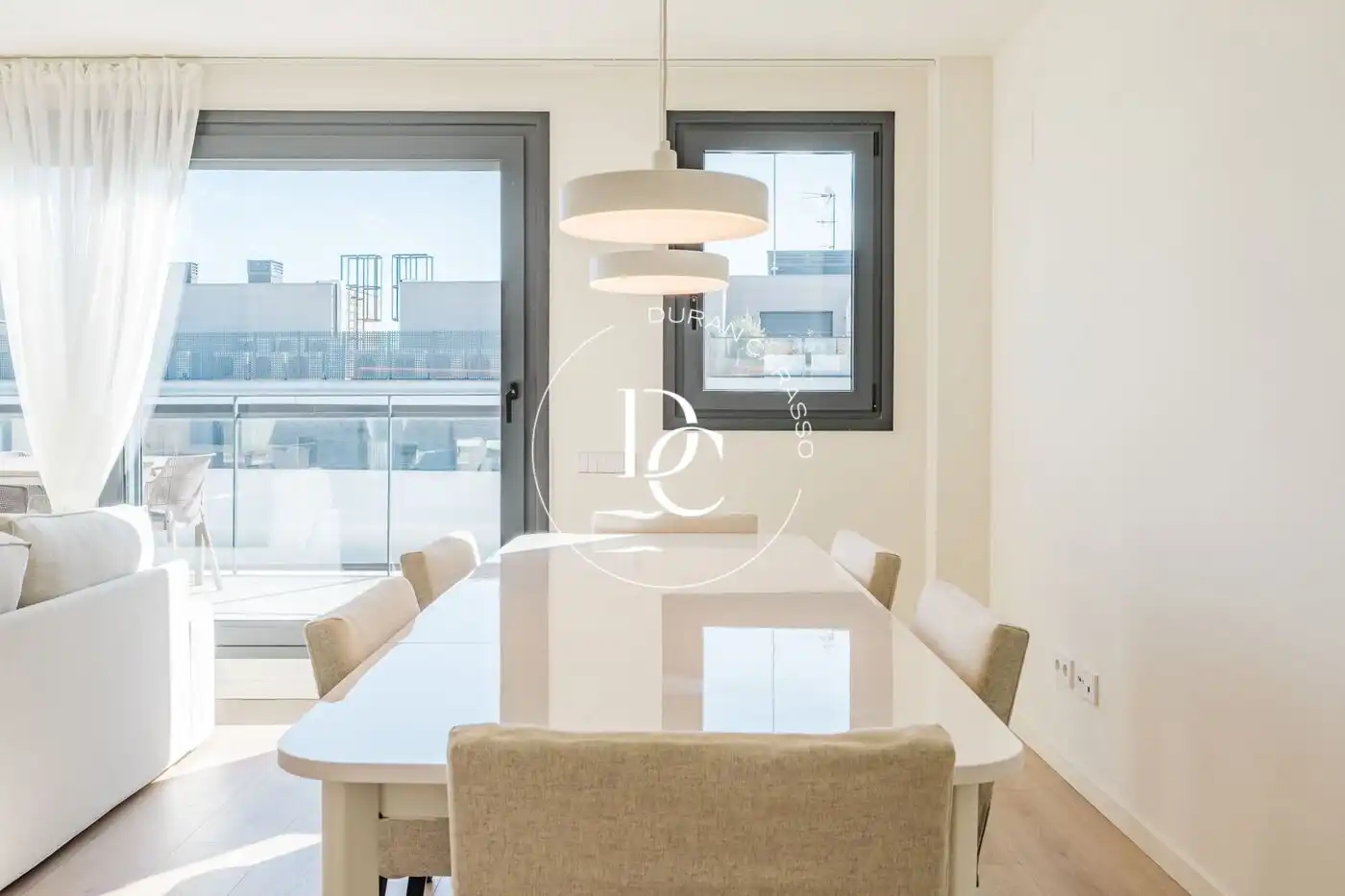 Esszimmer von Maisonette zur Miete in Vilanova i la Geltrú mit Klimaanlage, Heizung und Terrasse