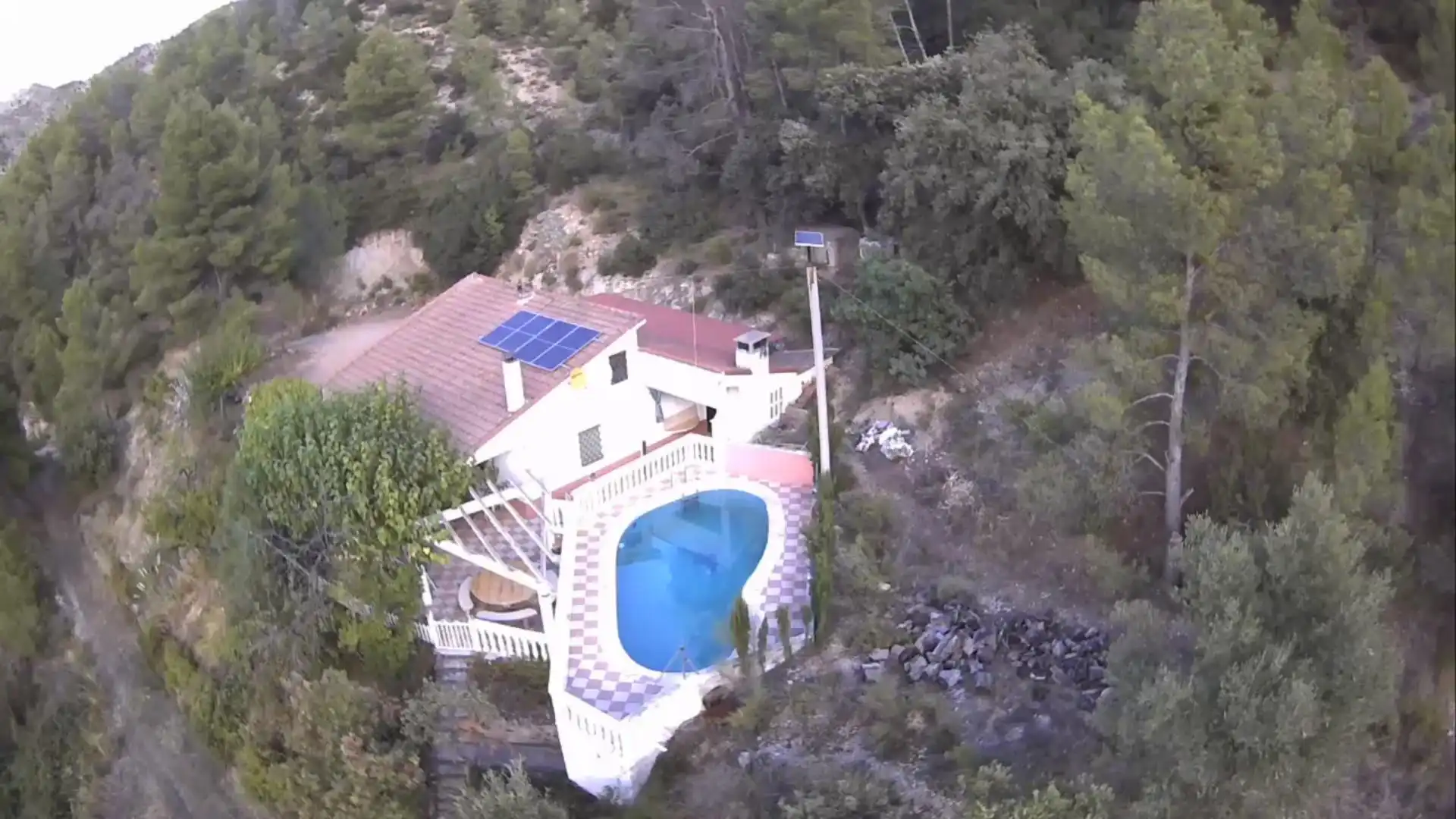 Vista exterior de Casa o chalet en venta en Foz-calanda con Jardín privado, Terraza y Piscina