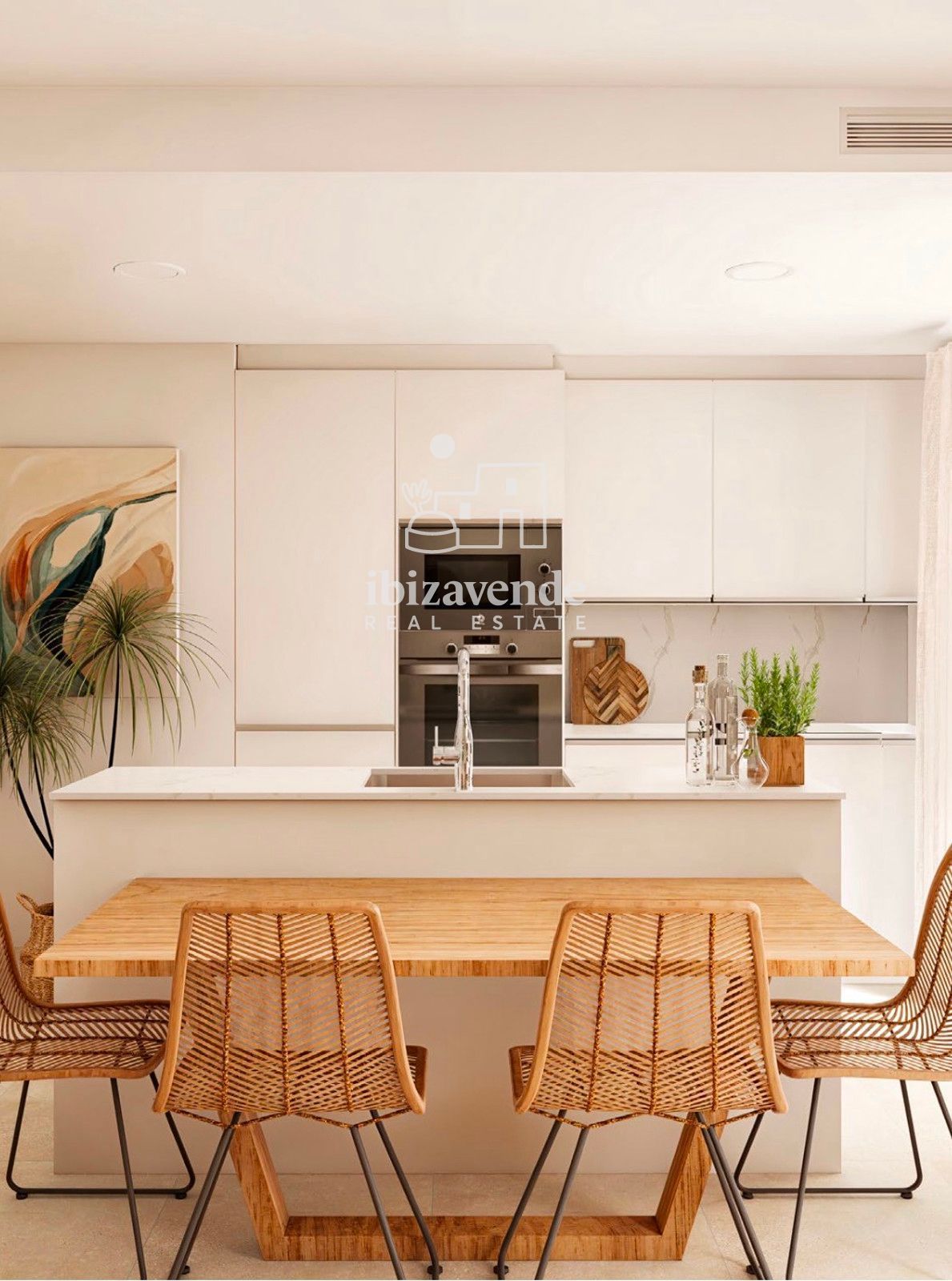 Kitchen of Flat for sale in Eivissa  with Terrace, Swimming Pool and Community pool