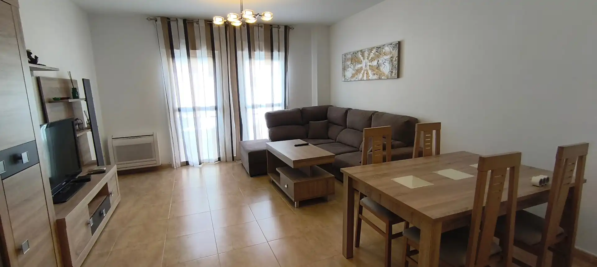 Living room of Flat for sale in Moraleja  with Air Conditioner, Furnished and Oven
