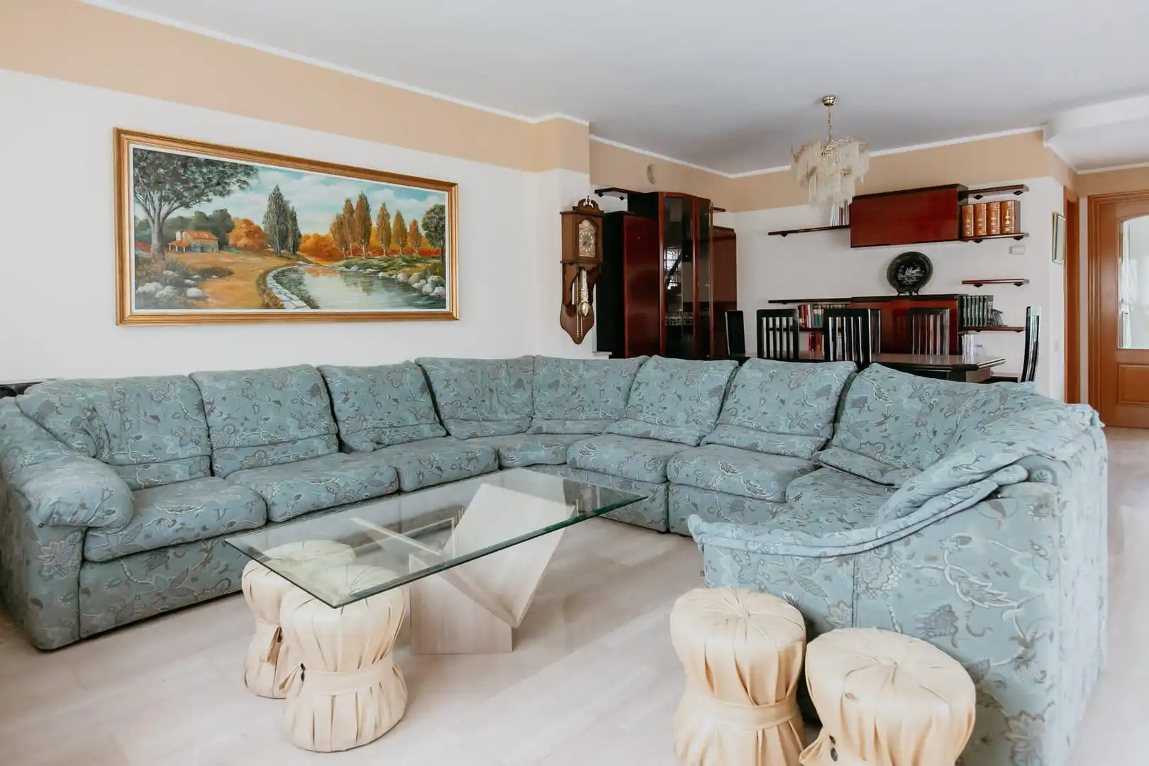 Sala de estar de Casa adosada en venta en Huesca con Aire acondicionado, Jardín privado y Terraza