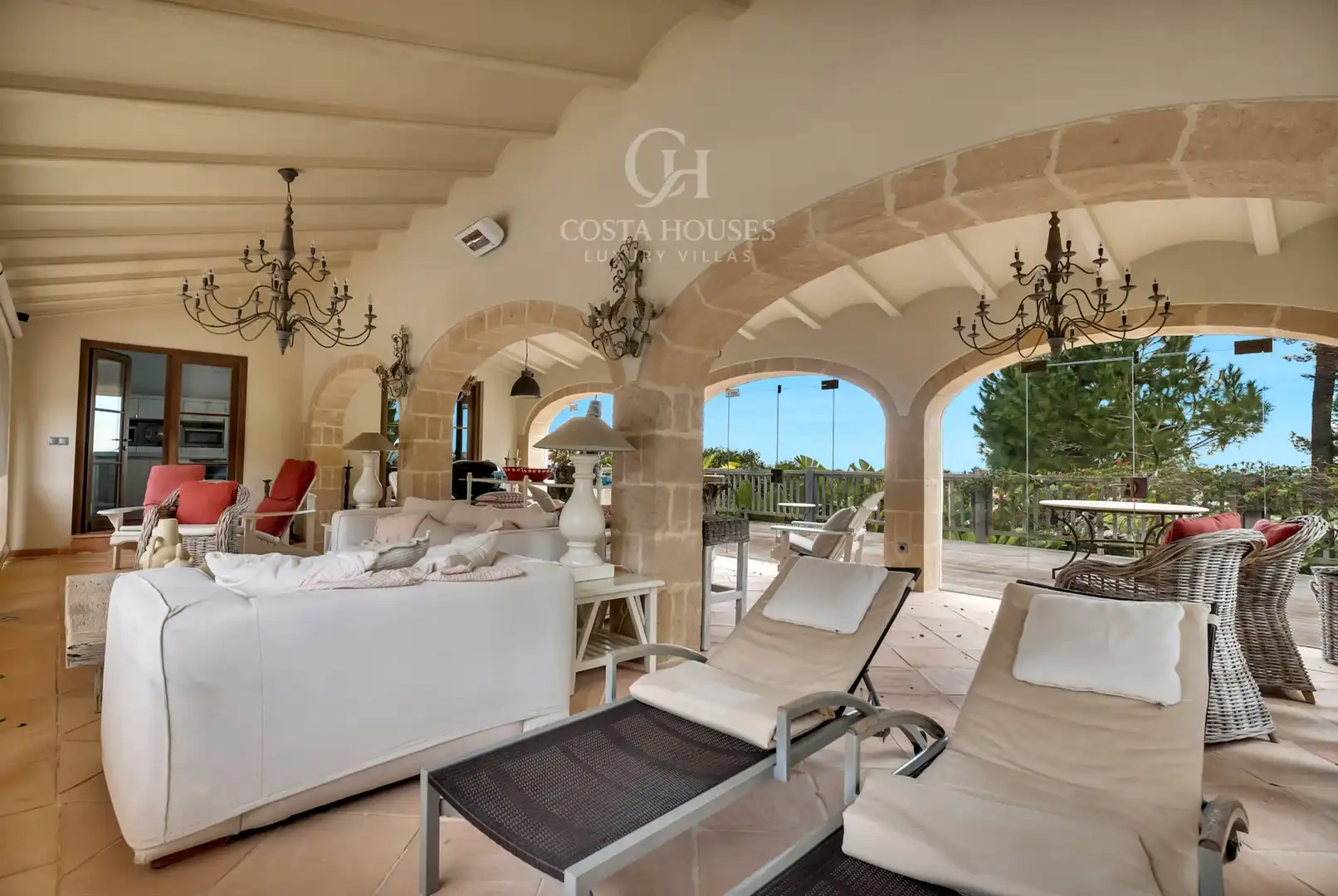 Terraza de Casa o chalet en venta en Jávea / Xàbia con Aire acondicionado, Calefacción y Jardín privado