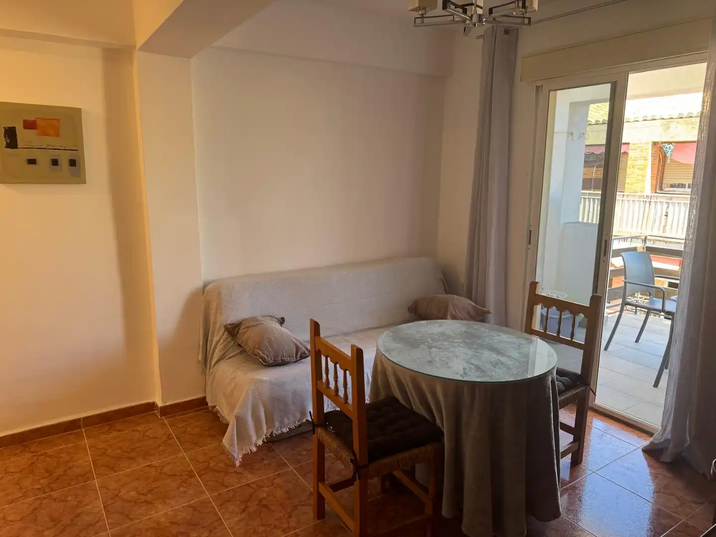 Bedroom of Flat for rent in Granada  with Air Conditioner, Terrace and Furnished