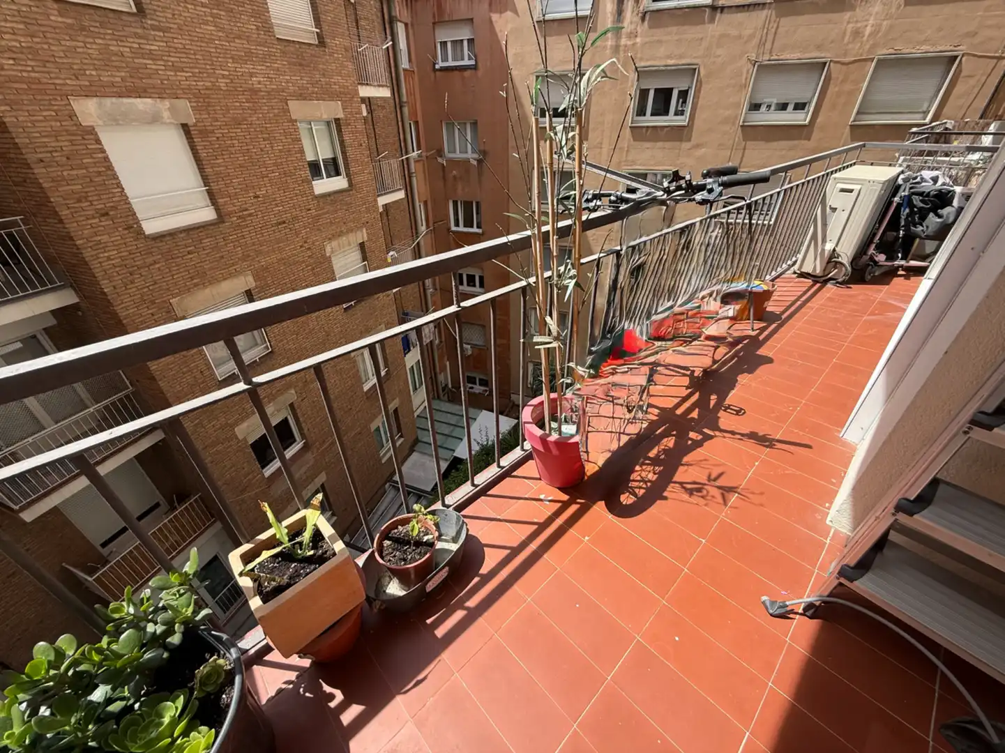 Terraza de Piso de alquiler en Barcelona con Aire acondicionado, Calefacción y Parquet