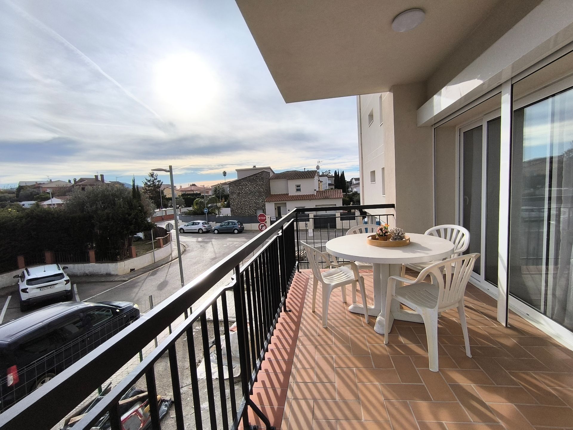 Balcony of Apartment for sale in Roses  with Air Conditioner, Terrace and Storage room