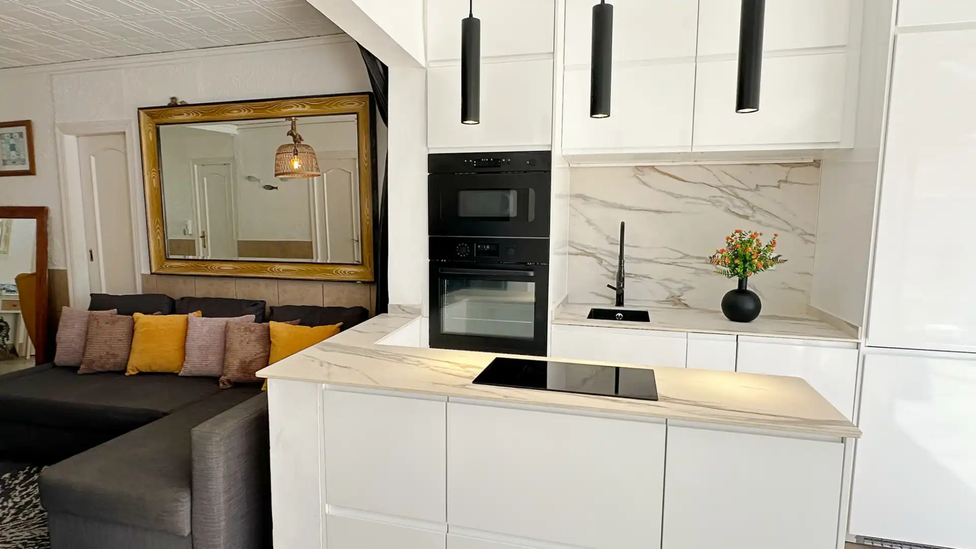 Cocina de Casa o chalet de alquiler en Gandia con Aire acondicionado, Calefacción y Terraza