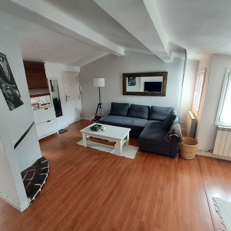Sala d'estar de Pis en venda en Iurreta amb Calefacció, Jardí privat i Moblat