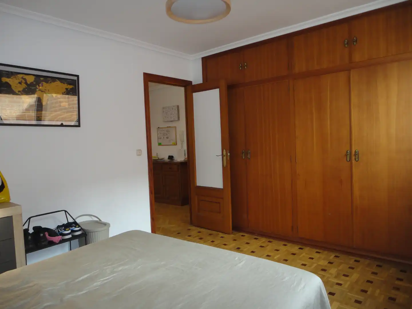 Schlafzimmer von Wohnung zur Miete in Valladolid mit Heizung, Parkett und Terrasse