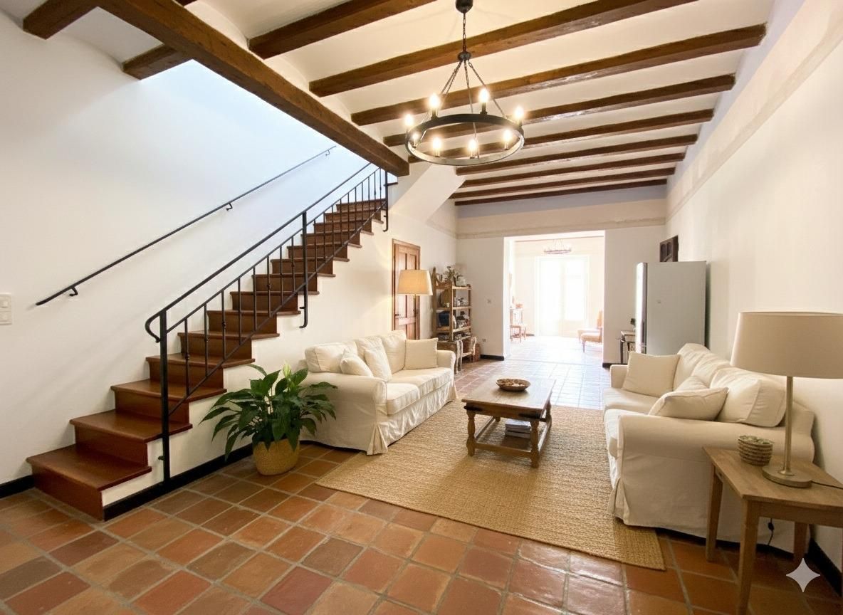 Sala d'estar de Finca rústica en venda en Llaurí amb Jardí privat, Terrassa i Balcó