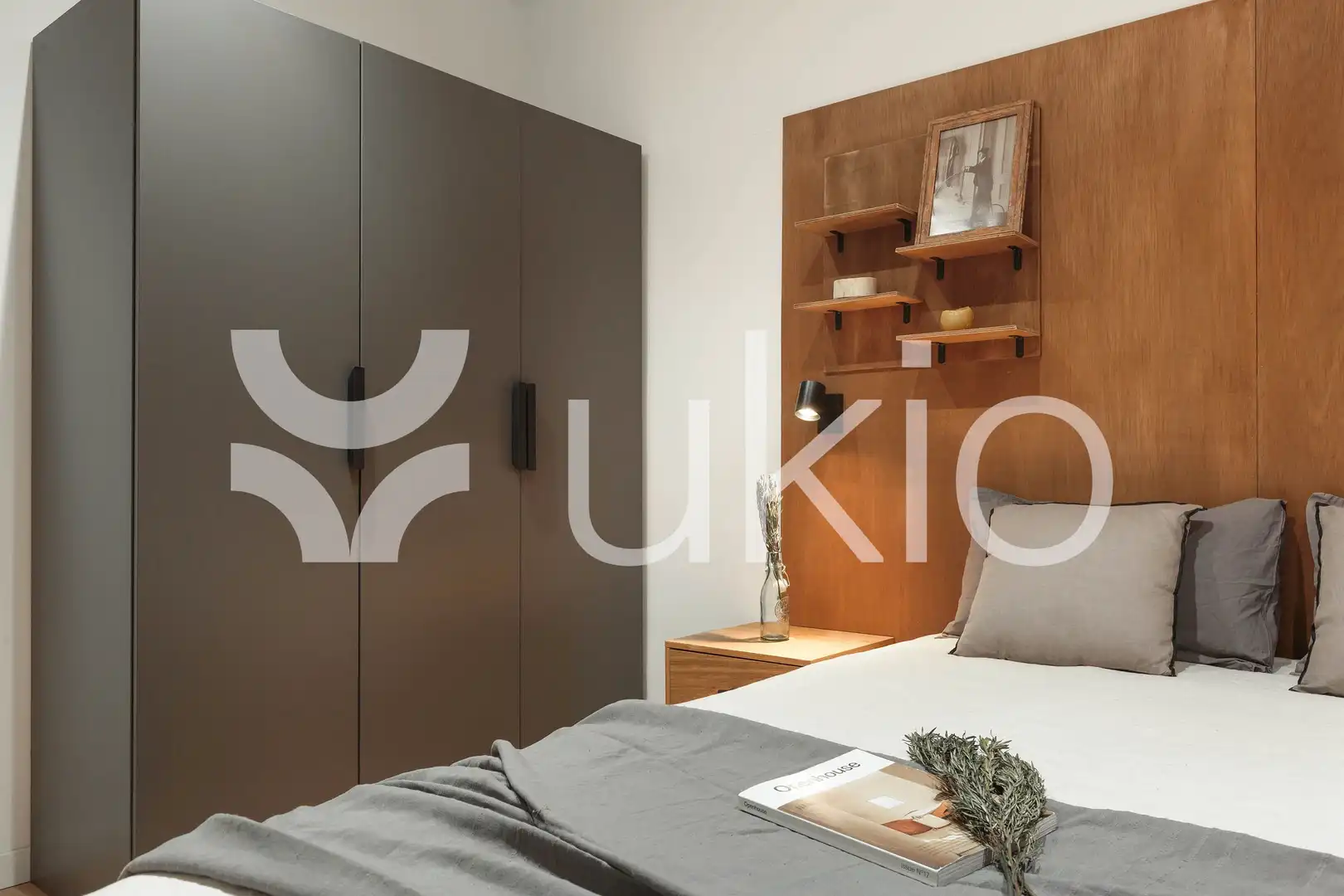 Schlafzimmer von Wohnungen zur Miete in Barcelona mit Klimaanlage, Heizung und Terrasse
