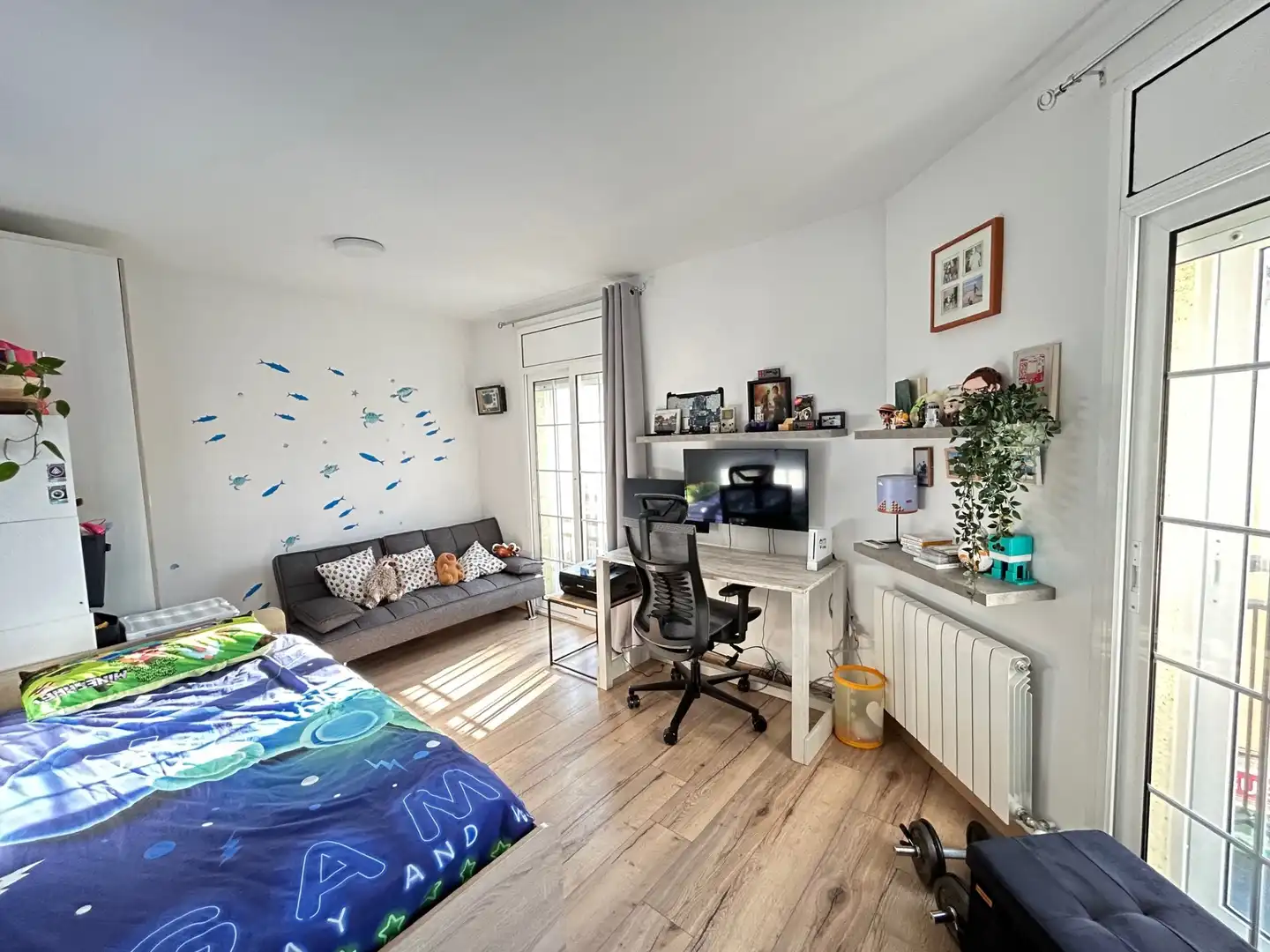 Schlafzimmer von Maisonette zum Verkauf in Sant Boi de Llobregat mit Klimaanlage, Heizung und Parkett
