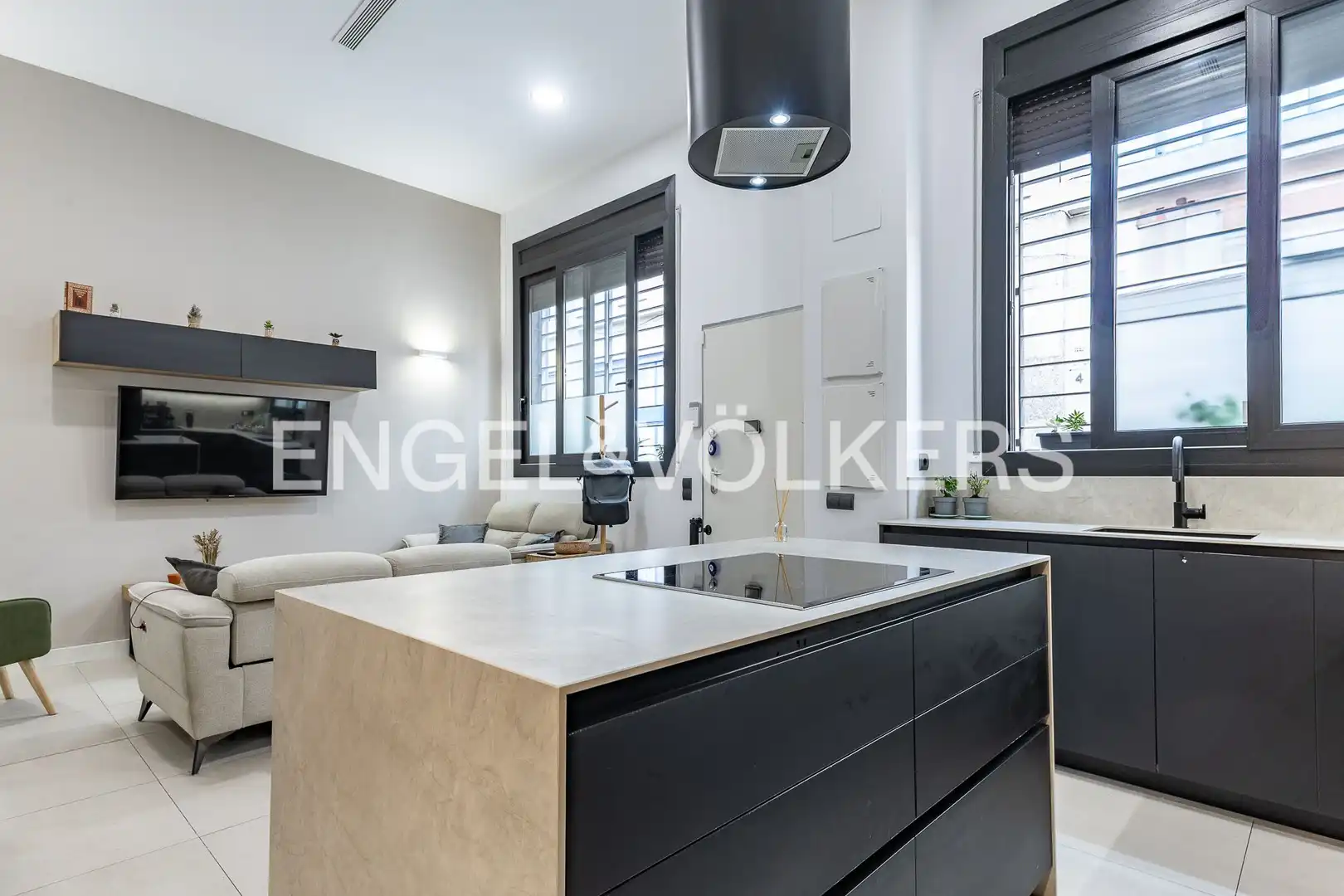 Cocina de Casa adosada en venta en Badalona con Aire acondicionado, Calefacción y Terraza